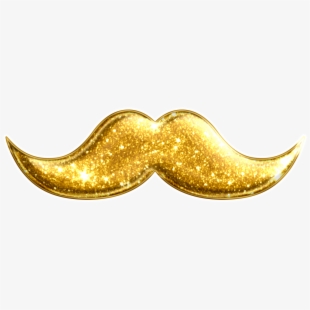 moustache clipart gold