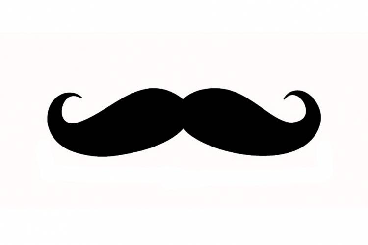 clipart mustache handle bar