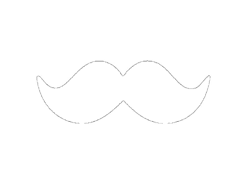  collection of no. White clipart mustache
