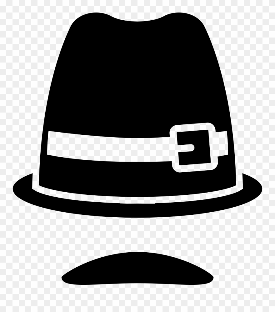 mustache clipart old hat