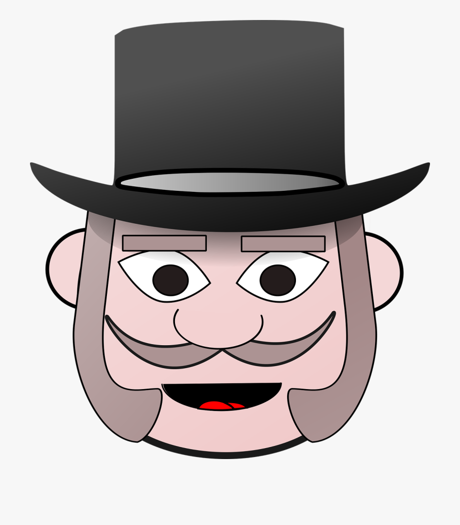 clipart mustache old hat