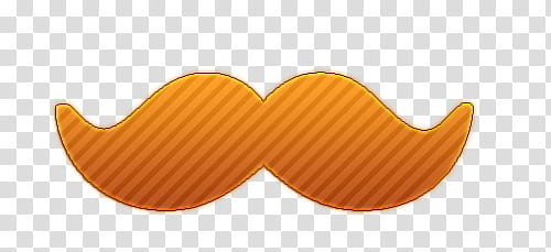 mustache clipart orange