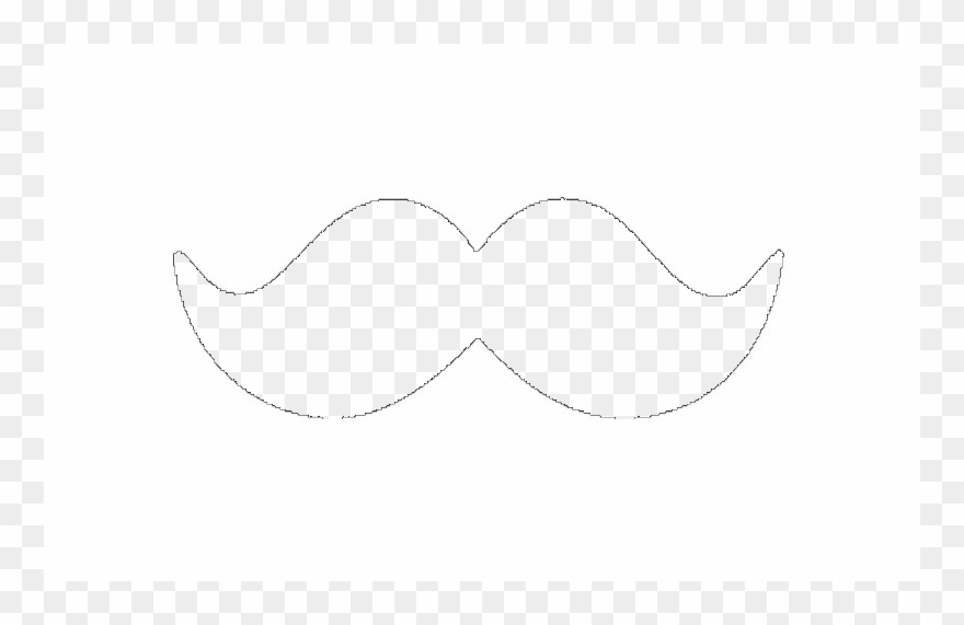 mustache clipart outline