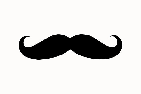 clipart mustache outline