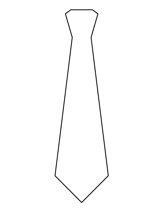 outline clipart tie