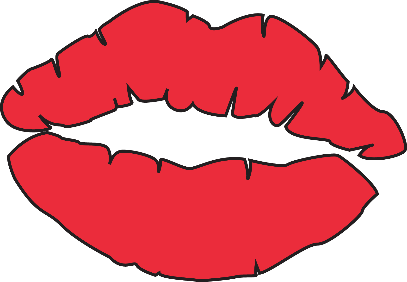 Clipart mustache prop. Image of kissy lips
