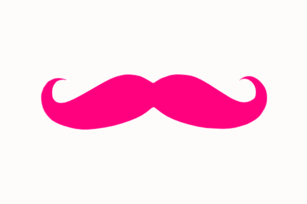 Clipart mustache prop. Pink clip art vector