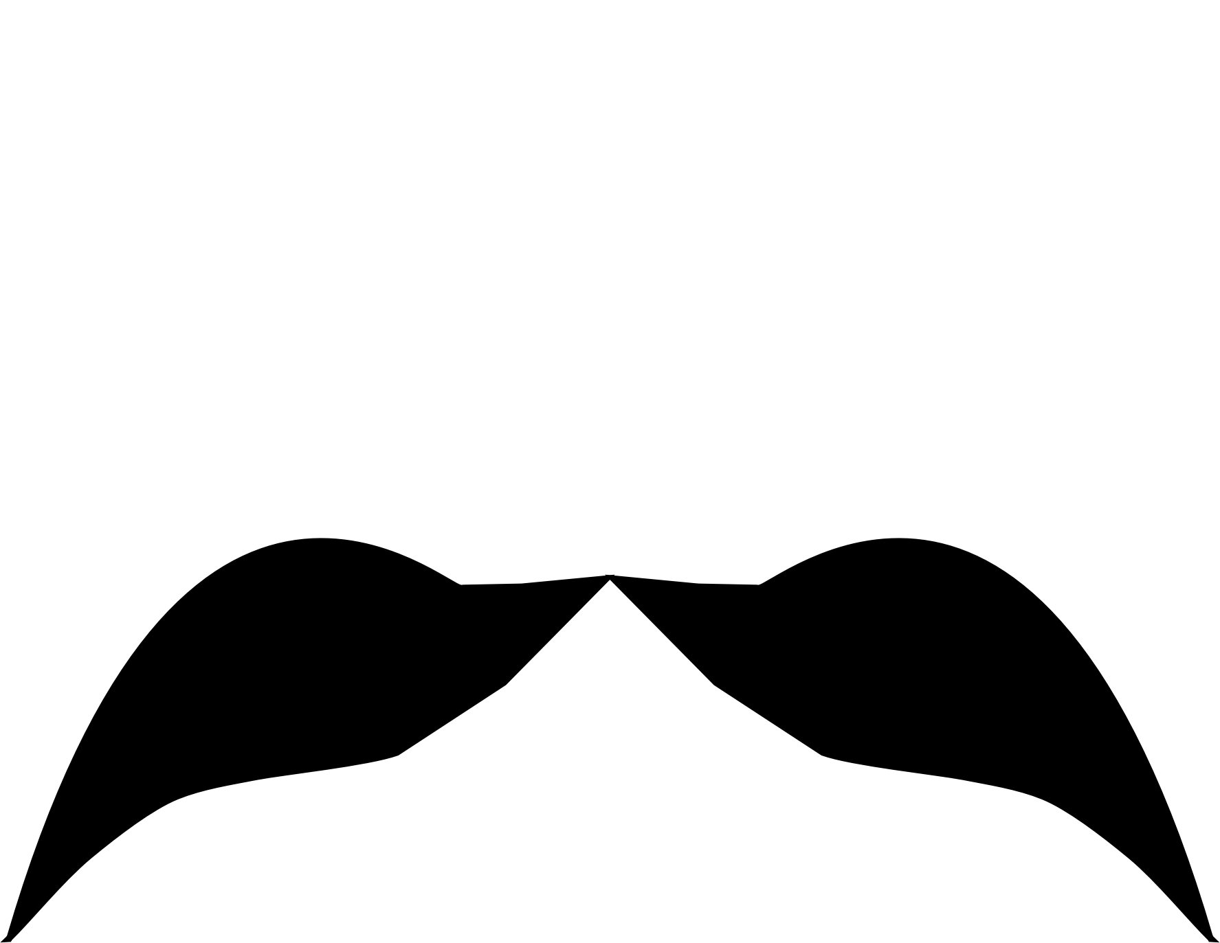 clipart mustache real