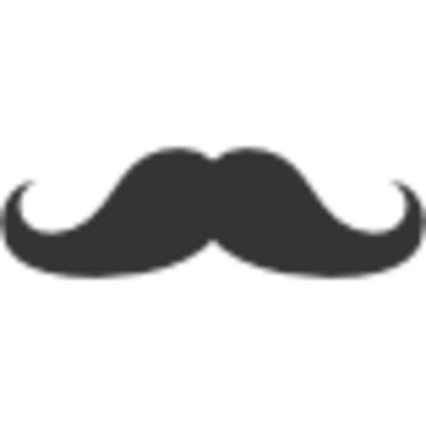 mustache clipart real