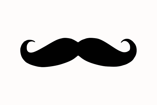 clipart mustache silhouette