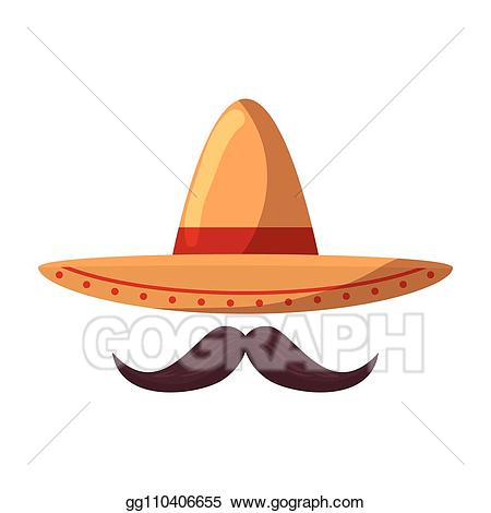 clipart mustache sombrero