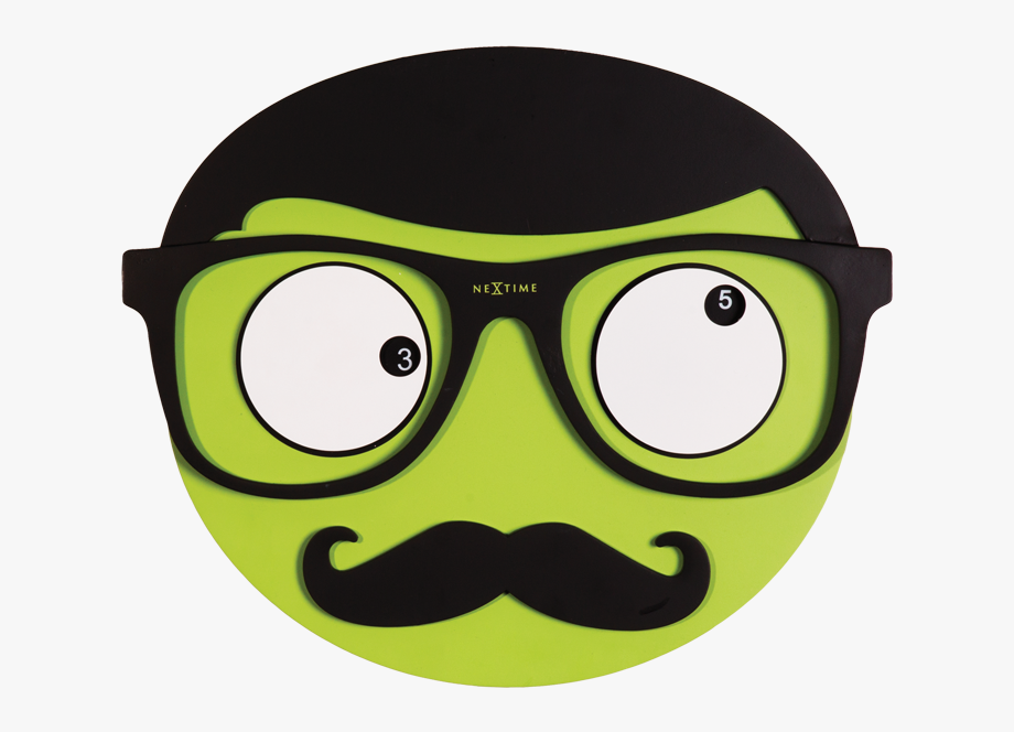 clipart mustache square glass