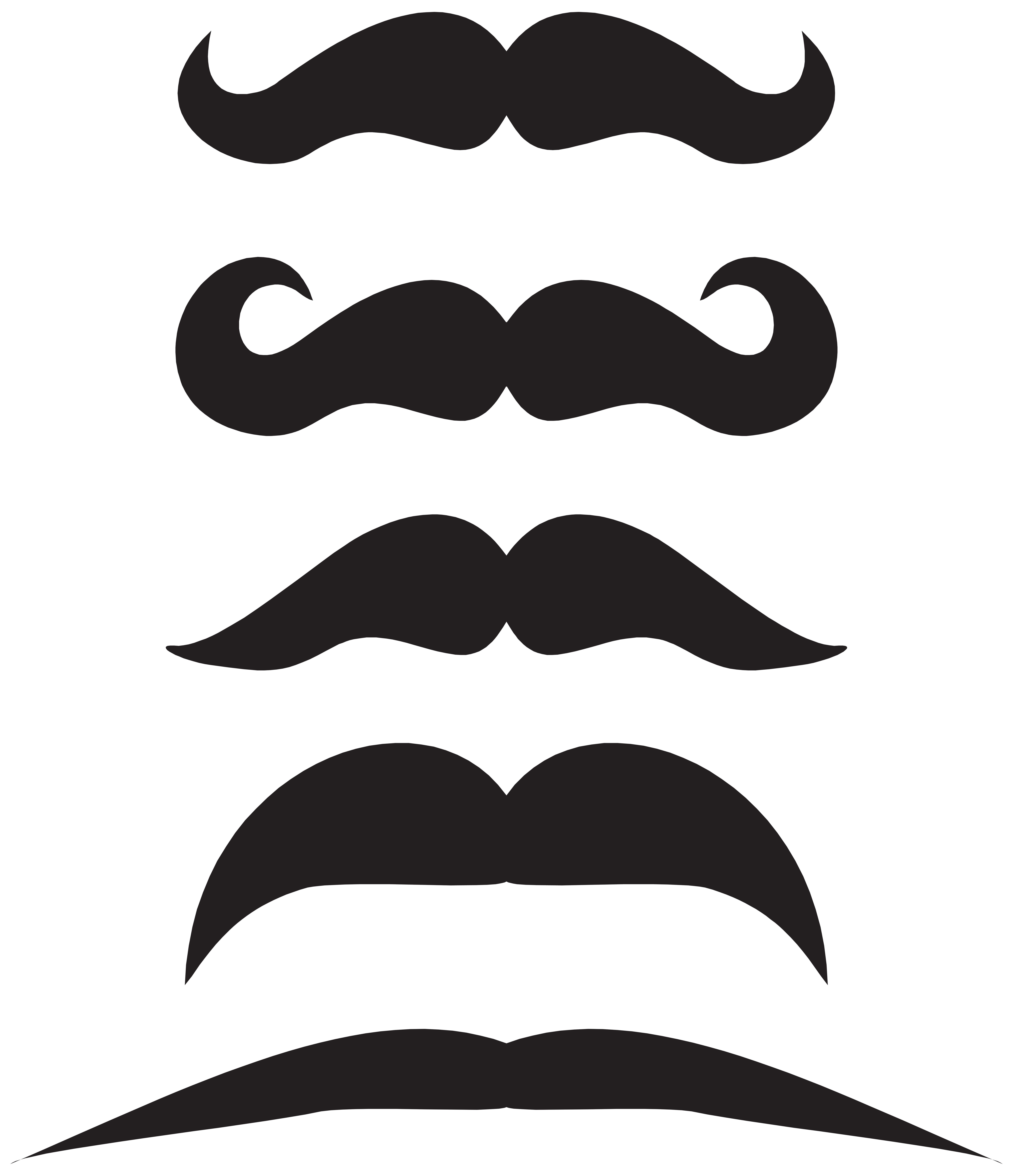 moustache clipart border