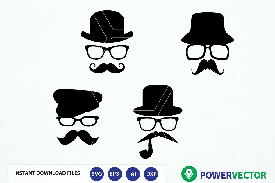 Clipart mustache sunglasses. Hipster svg file hat