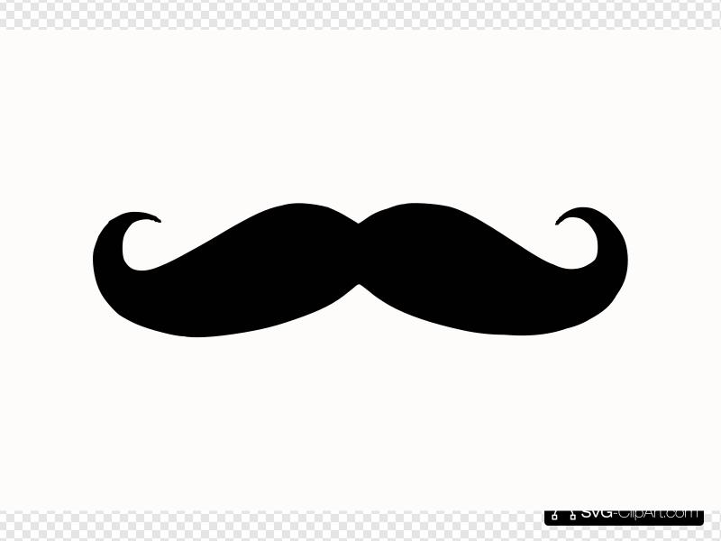 Clipart mustache svg. Black clip art icon