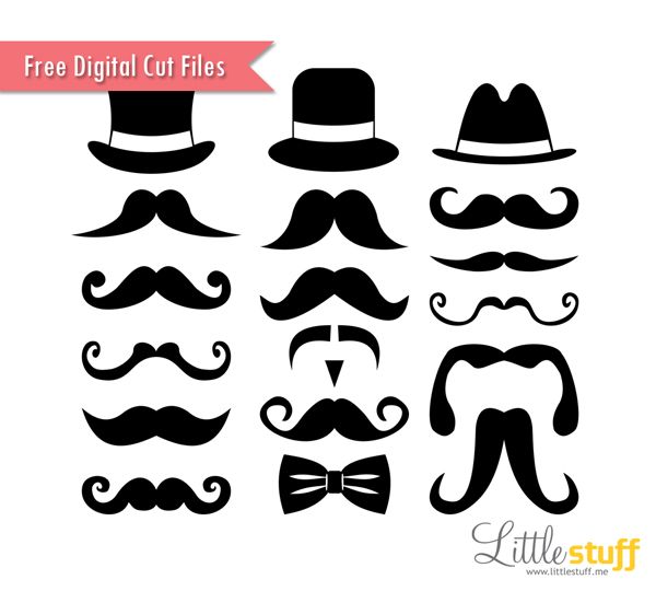 mustache clipart svg file free