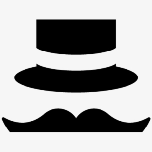 clipart mustache top hat