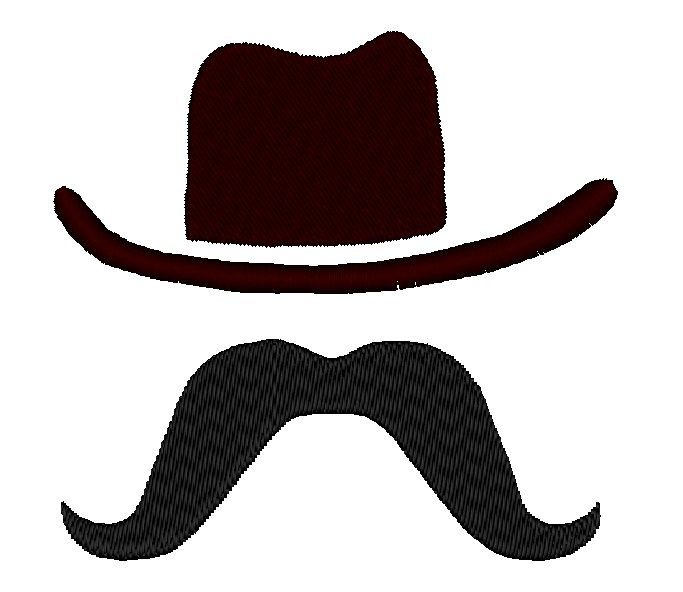 clipart mustache western
