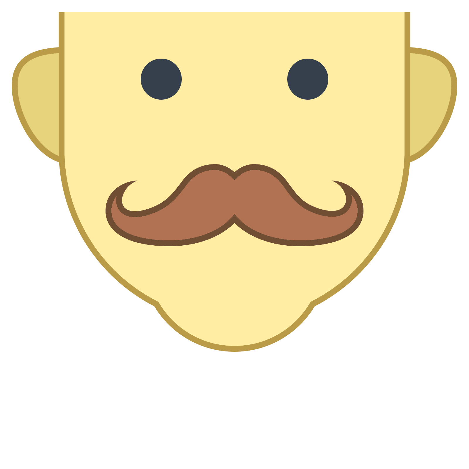 Smiley computer icons clip. Clipart mustache yellow
