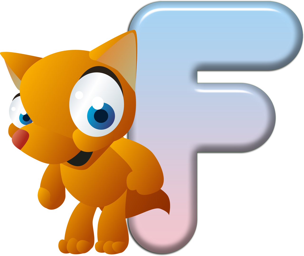 letters clipart animal