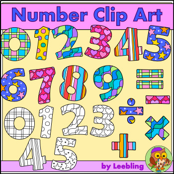 numbers clipart basic