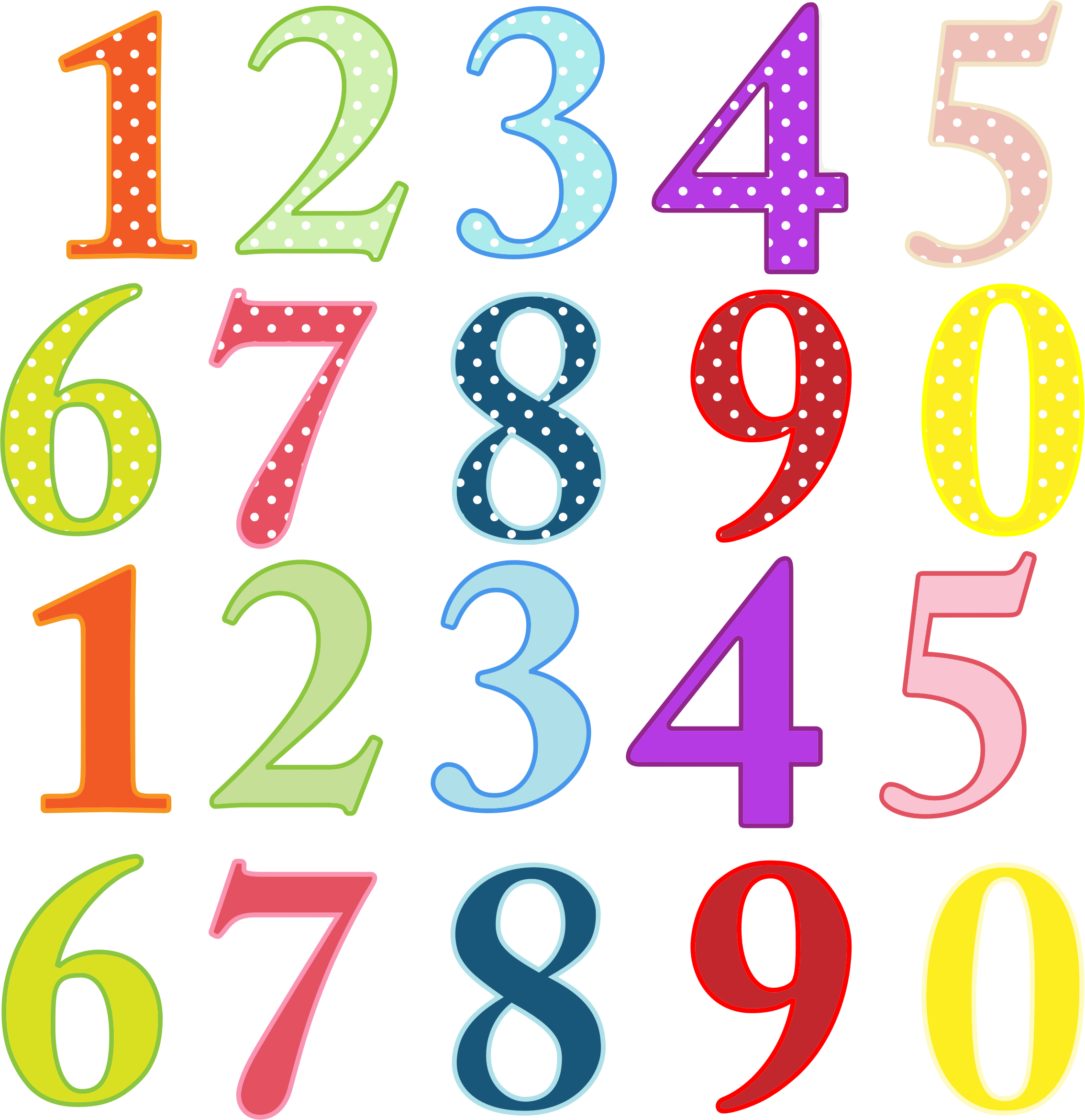 numbers clipart mixed number