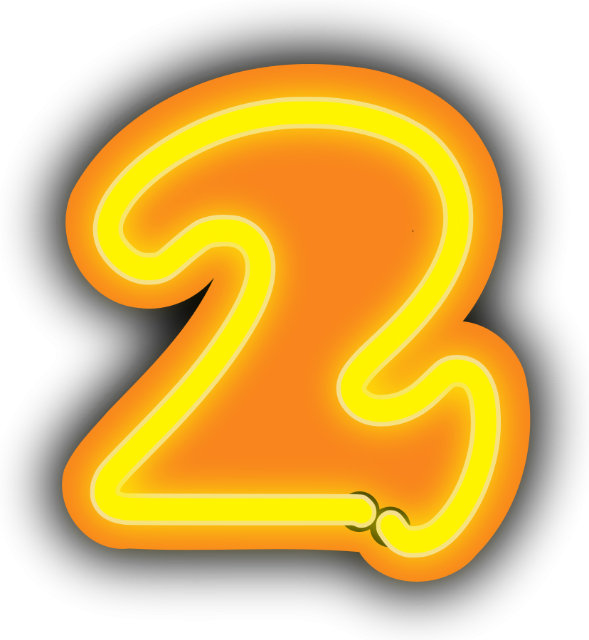 number 1 clipart yellow