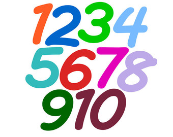 clipart numbers big