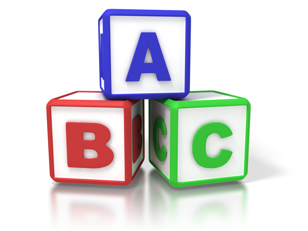 Clipart numbers box. Abc pencil and in