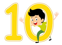 number clipart boy