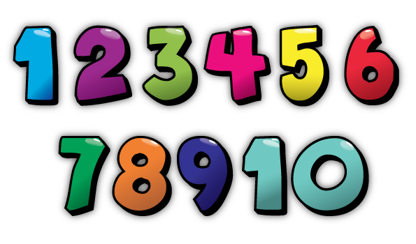 clipart numbers bubble