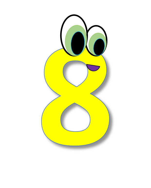 Clipart numbers cartoon. Number digits transparent image