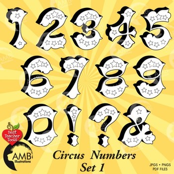 numbers clipart circus