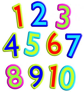 clipart numbers clip art