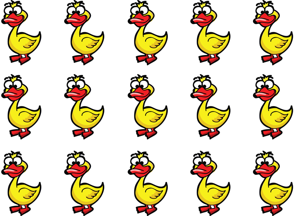  collection of counting. Ducks clipart object