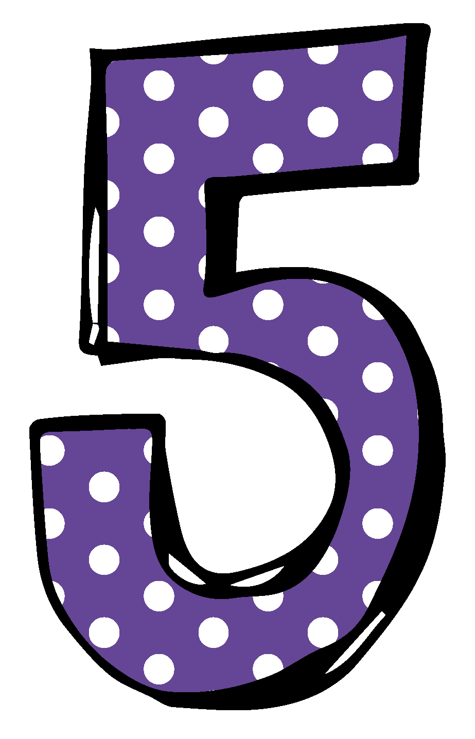 clipart numbers five