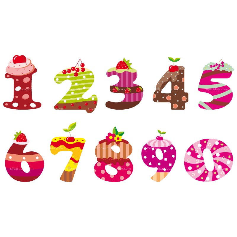 Numbers clipart food. Cakes clip art library