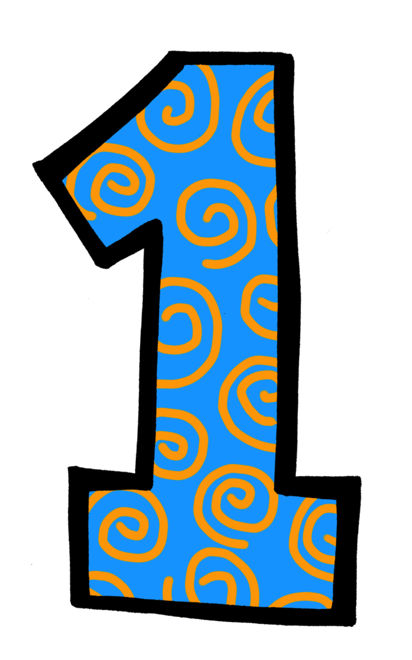 number clipart individual number