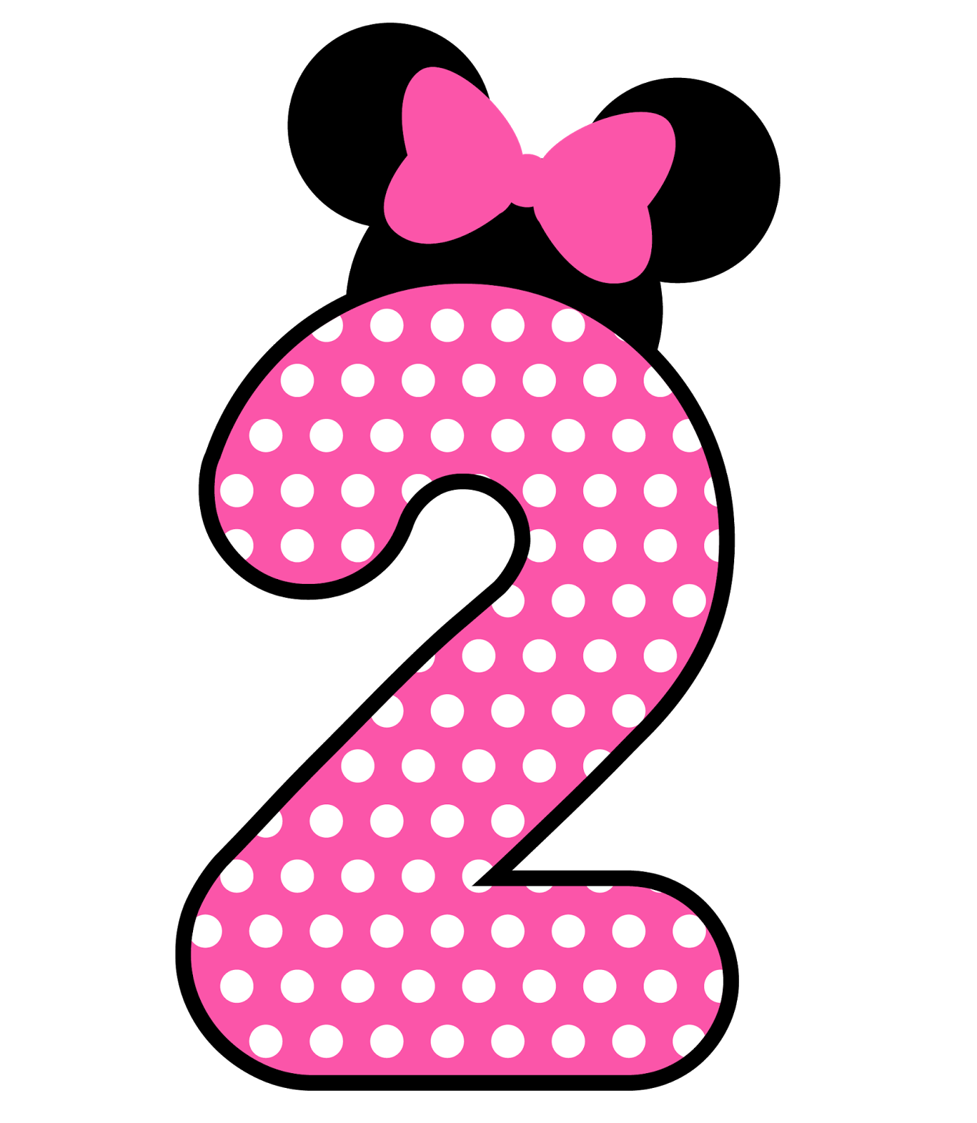numbers clipart minnie mouse