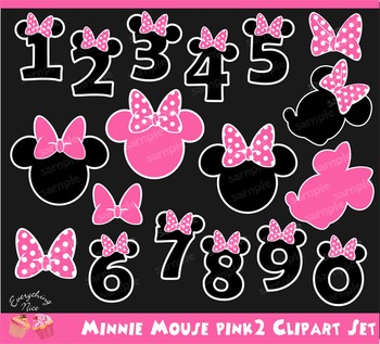 numbers clipart minnie mouse