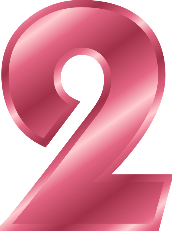  collection of number. Clipart numbers pink