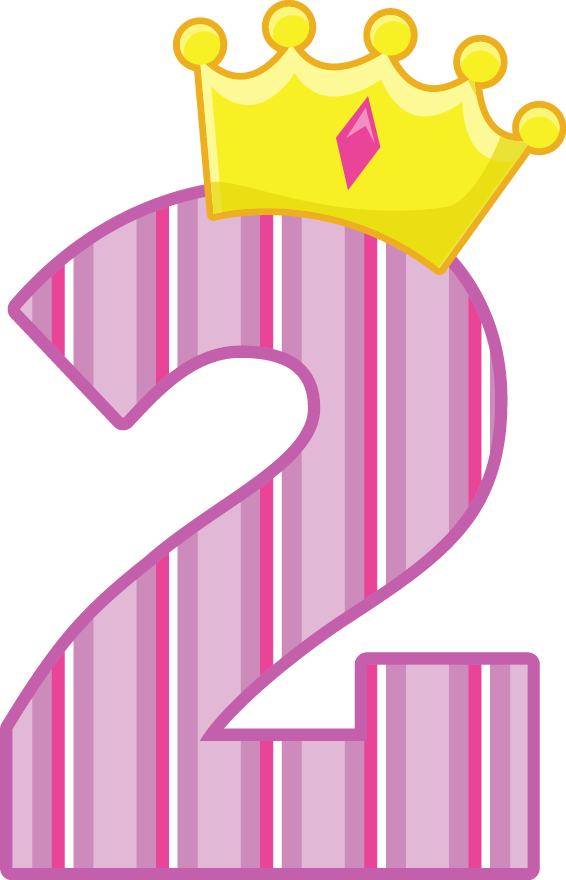 clipart numbers princess