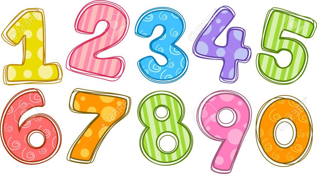 clipart numbers printable