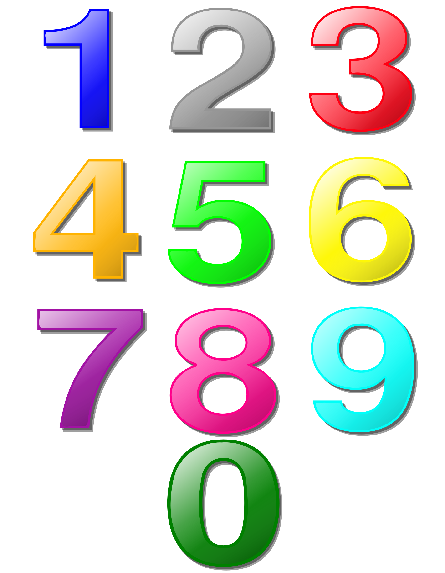 Number Clipart Printable Number Printable Transparent FREE For