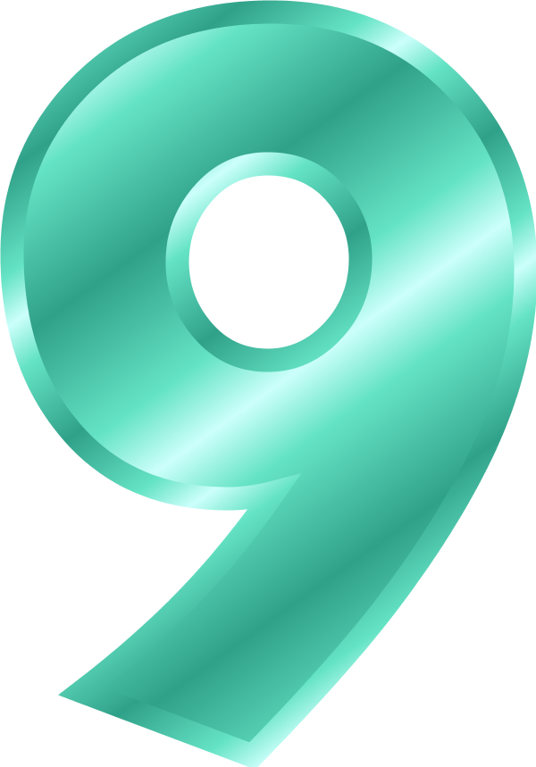 number 6 clipart single number