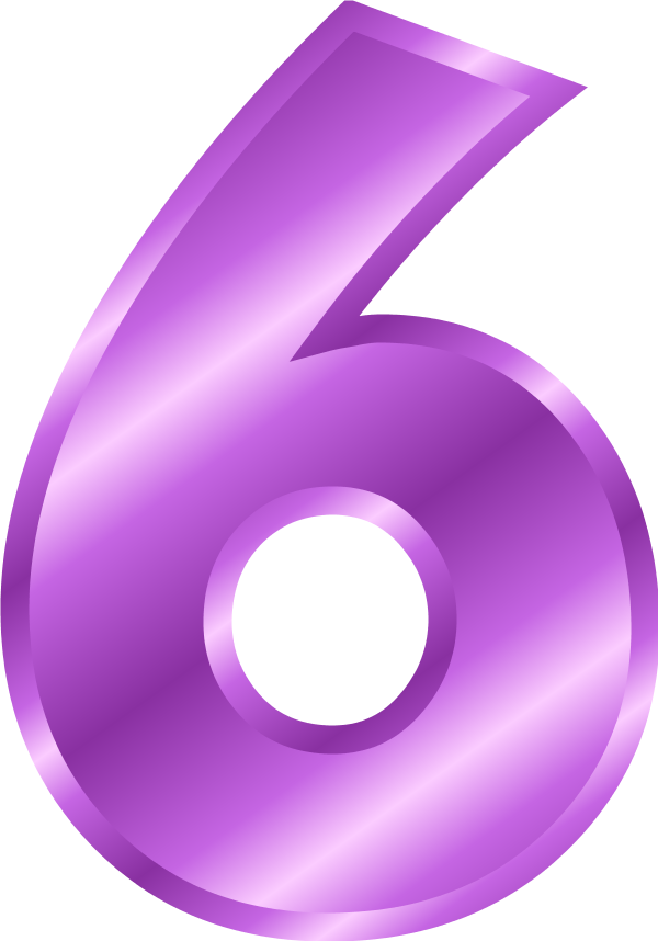 clipart numbers purple