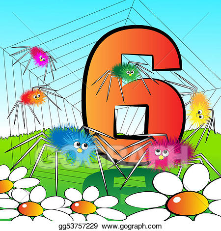 Serie for kids stock. Numbers clipart series