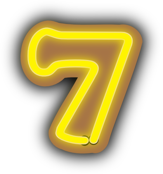 clipart numbers seven