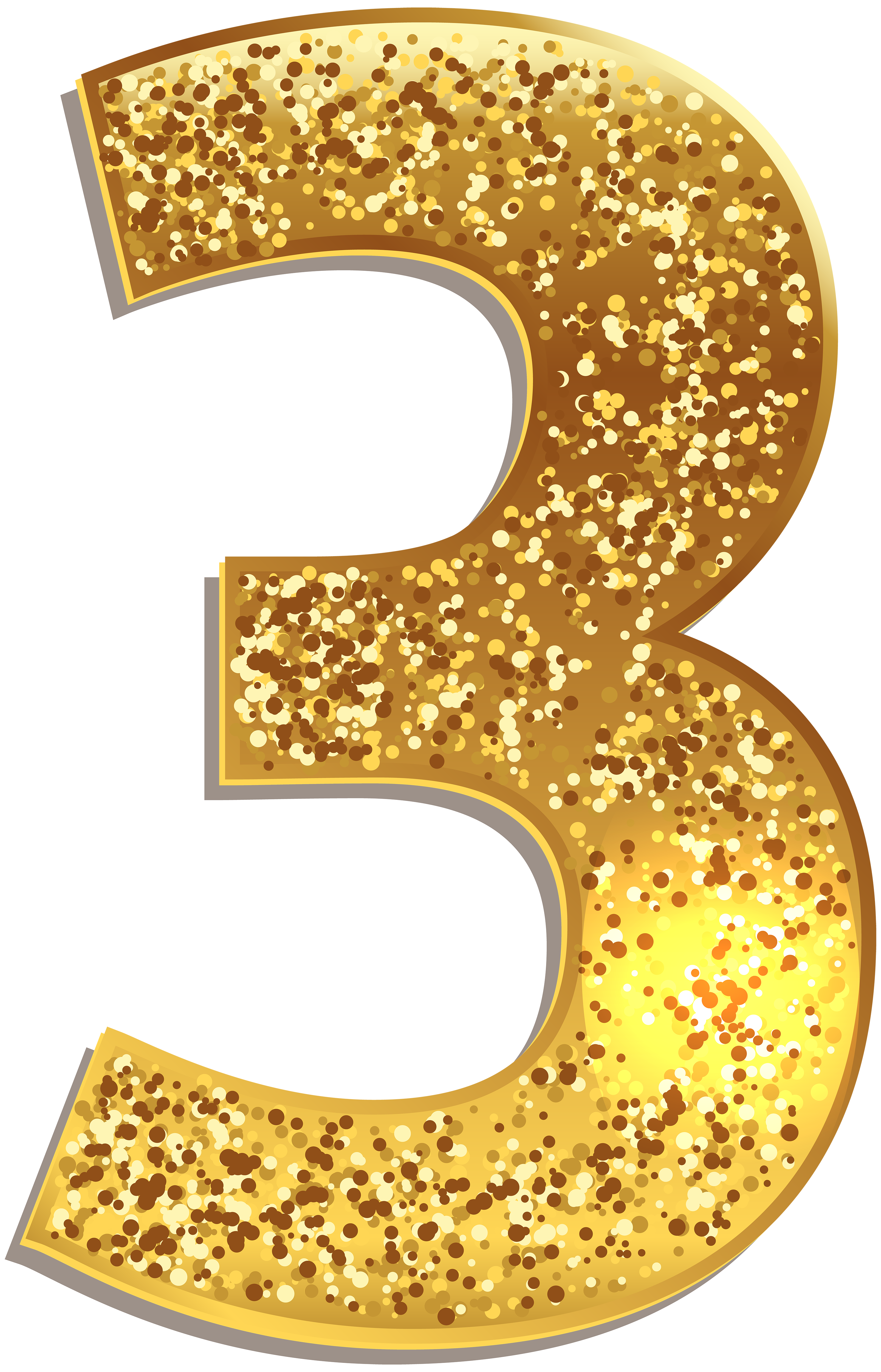 Number gold clip art. Clipart numbers watercolor