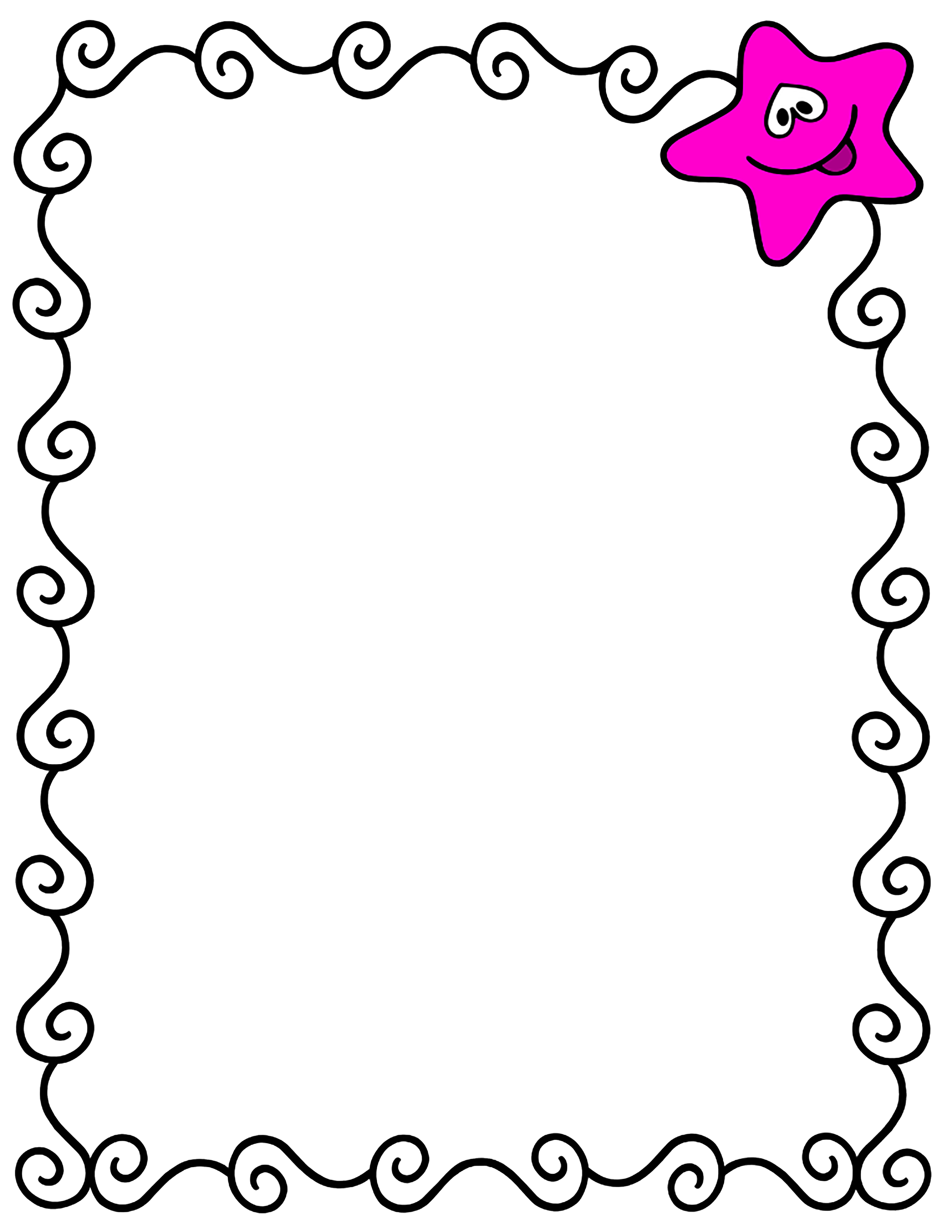  stationery no lines. Moon clipart frame